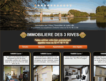 Tablet Screenshot of immo3rives.com